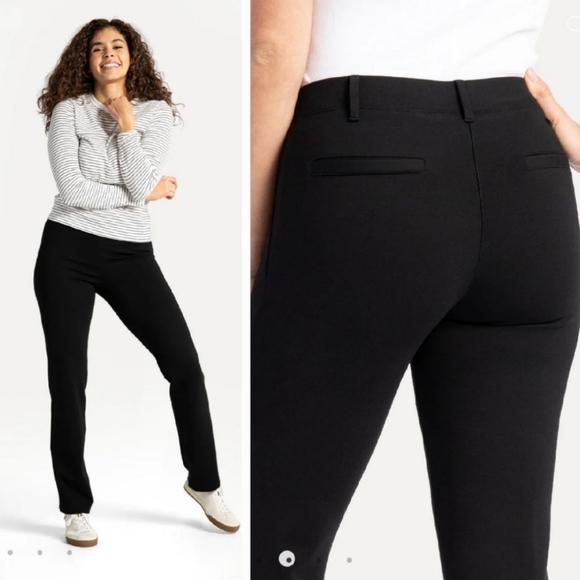 Betabrand Pants & Jumpsuits Betabrand Long Length Black Straight